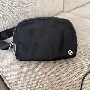 lululemon athletica Black Belt Bag Minimalist Design
